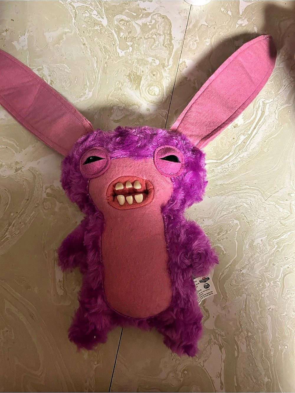 Fuggler Rabid Rabbit Purple & Pink Plush Toy